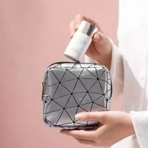 휴대용 파우치 생리대 가방 미니 실버 화장 품 보관 (WFK92HU)