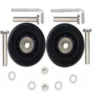 ORO 1 쌍 러기지 휠 교체 64mm 케이스 캐리어 및 인라인 야외 스케이트 캐스터 보드용 8mm 베어링(64 * 18)