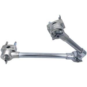 TUORE 드럼 멀티 클램프 조절 가능한 이중 랙 360 회전 심벌 스탠드 장착 연장 세트 하드웨어 부품 액세서리용