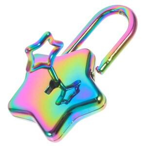 모양의 잠금 키 다섯개 별  보석 상자 지갑 수하워터