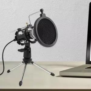 홈스튜디오 음소거 PC 스탠드 마이크 방송용 유튜브장비 튜버 개인 유선