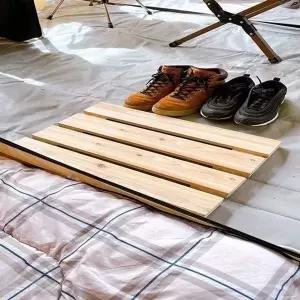 베란다발받침대 가벼운 미끄럼방지 인테리어 현관 나무발판 원목 (WFKA2VC)