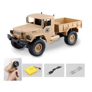 [포르르] 그레이스던 리모컨 자동차, 지형 rc 전기 오프로드 군용 트럭, 1/16 2.4g 4wd 트럭 록 크롤러 육군 자동차(노란색)