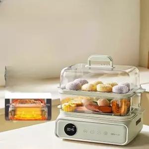 올스텐 디지털 터치 고구마 라면포트 분리형 분리세척 2단 찜기 계란 만능 스팀.