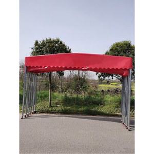 접이식 천막공사 텐트 그늘막 자바라 주차장 근로자