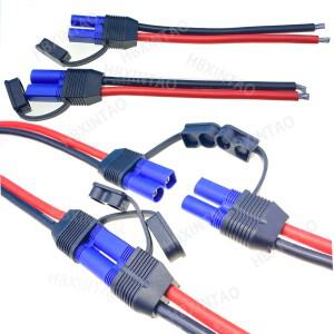 EC5 커넥터 방수 캡 암수 플러그 와이어 10AWG 연장 전원 코드 자동차 모델 비행기 비상 시작 케이블