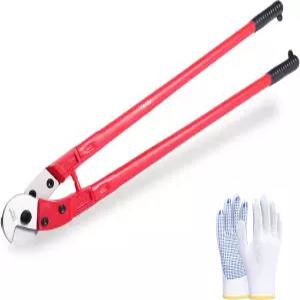 베리다 와이어 커터 36인치 산업용 등급 헤비 듀티 로프 크롬 바나듐 스틸 스테인리스 및 하드 로프용 경도