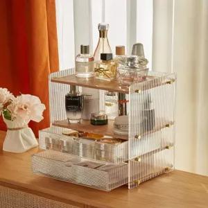 화장품 보관함 아크릴 립스틱 정리함 투명 수납