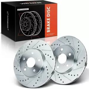 호환 일부 도요타 및 렉서스 A프리미엄 1165인치296mm 전면 드릴링 슬롯 디스크 브레이크 로터 캠리