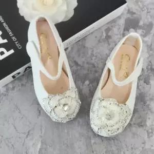 아동 큐빅꽃장식 찍찍이 공주 여아구두 (160만 가능)