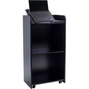 & 포디움, 바퀴와 수납층이 있는 포디움 스탠드, 휴대용 리셉션 데스크, 교회 펄피, 회의용 모바일 강의실, 교실 흰색 에 적합합니다