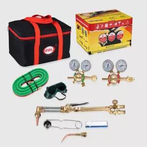 CDL Medium 듀티 옥시 아세틸렌 토치 키트 용접 절단 - 호스 레귤레이터 팁 및 구글이 포함된 CA1350