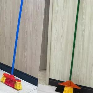 먼지 자루 긴 쓸기 베란다 마당 실외 갈대 빗자루 롱 청소