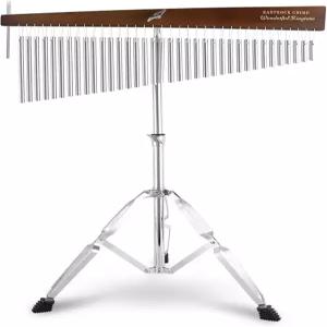 이스트락 36 노트 차임벨 슬랜트 스타일 악기 타악기 유럽 애쉬 한 줄 바 높이 조절 스탠드 실버