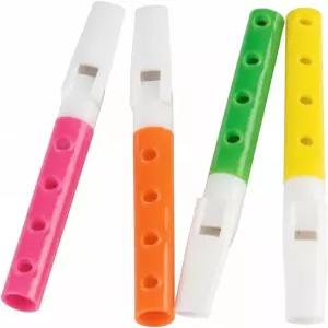 들을 위한 48개의 대규모 밝은 미니 플루트 - 생일 파티 카니발 교실 보상 혜택 굿이 가방 축하 및