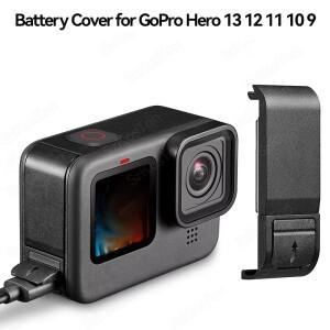 GOPRO호환 Hero 13 12 11 10 9 블랙용 휴대용 플립 배터리 커버  탈착식 뚜껑 도어 타입-C 충전 포트 측면