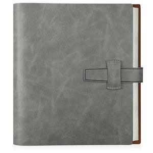 아트매그 사진 앨범 4x6 200장 사진, 두꺼운 가죽 커버 앨범, 30개의 PCS 크래프트 필기 용지 포함, 가족 결혼 기념일을 위한 수평 보유 (회색)