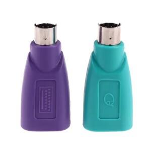 하이 퀄리티 보라색 및 녹색 변환기 키보드 마우스 PS2  USB 어댑터 액세서리  Qua