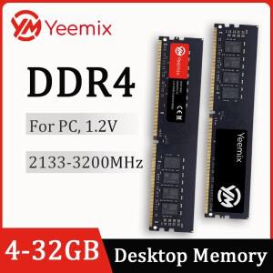 이믹스 DDR3 4GB 8GB 16GB 1600 1866 2400 2666MHZ 3200MHZ PC3-12800 PC4-21300 DIMM 논-ECC 데스크탑 메
