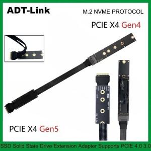 고속 Gen4/5 은도금 차폐 M.2 NVMe M-KEY PCIE 5.0 x4 익스텐더 프로토콜 2260 22110 SSD 어댑터