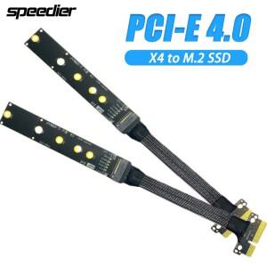 PCIE 4.0 X4-SSD NVMe M2 어댑터 케이블 고속 4X-22110 SSD GEN4 라이저 호환 3.0