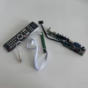 LTN156AT27 용 TV 컨트롤러 보드 키트 1366X768 15.6 HDMI 호환 RF USB AV VGA 오디오 LED 스크린 DIY