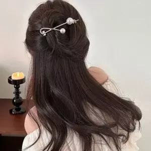 [하프클럽/셀러허브_여성트랜드패션]집게삔 머리핀 파티악세서리 반묶음머