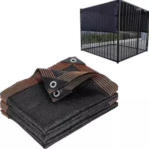 야외 개집 대형 애완동물 상자 닭장을 위한 95 선블록 그늘막 방수포 패널 그물망 3피트 x 6.5피트 개집용