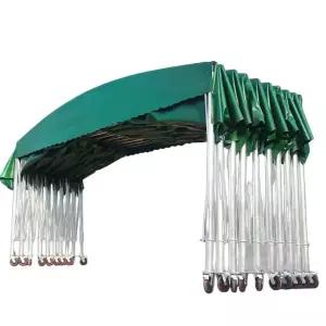 접이식 차고지 레일 대형 그늘막 자바라 덮개 접이식천막