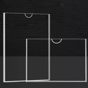 부착형 아크릴 게시판 2종 벽걸이 홍보 보드 판 무타공 투명 케이스 (WFKBDC5)