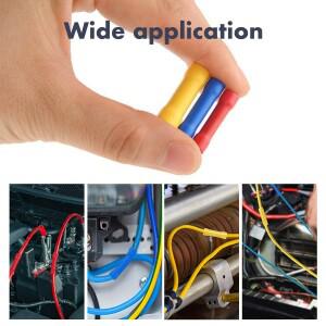 50/100pcs 빨간색 버트 커넥터 압착 22-16 AWG 절연 PVC 와이어 스플 라이스 게이지