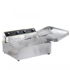 전기 튀김기 업소용 감자튀김 치킨 돈까스 핫도그 더블 스테인리스 분식 통닭