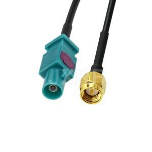 Fakra Z 남성-SMA 차량 안테나 어댑터 케이블 자동차 스테레오 안드로이드 GPS 네비게이션 FM 라디오