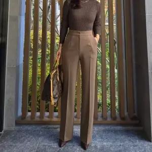 여성 기모 스판 디바 일자 팬츠 모임룩 하객룩 오피스룩 정장바지