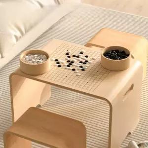 바둑 테이블 원목 바둑테이블 고급 양면 체스판 책상 바둑판