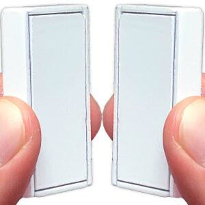 호미 마그네틱 커튼 무게 8팩의 방수 자석 + 휴대용 케이스, 욕실, 샤워기, 라이너, 깃발을 위한 훌륭한 홈 데코, 바람을 멈추게 하는 순수하고 튼튼한 야외 작업(8팩, 흰색)