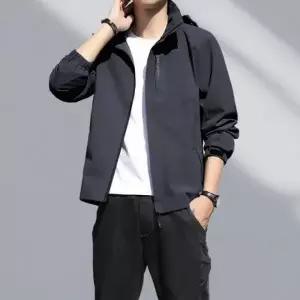 남자 윈드브레이커 방수 레인자켓 간절기 우븐 바람막이 2컬러 집업 방수 간절기 점퍼 워크 하이넥 등산