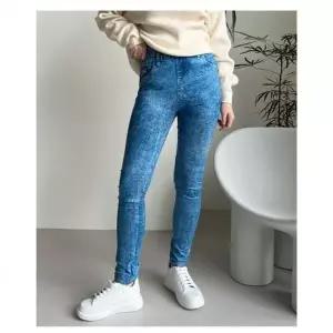 [하프클럽/]돌청 여자청레깅스 데님 팬츠 데님진레깅스 밴딩 워싱