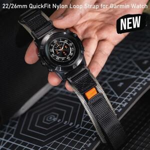 Garmin호환 Fenix 7X 8X 8 7 Pro 6 5X 5 Plus Tactix Forerunner 965 955 Enduro 루프 밴드용 QuickFit 2