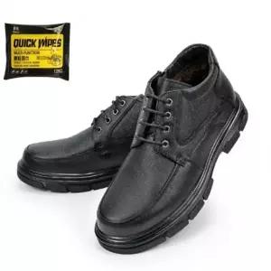 인조퍼 남자 방한 워커 털신발 소가죽 남성 겨울 구두 신발 세정티슈 세트