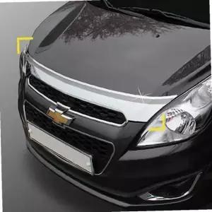 스파크 후드 가드 크롬 본넷 버그 가드 보호 몰딩
