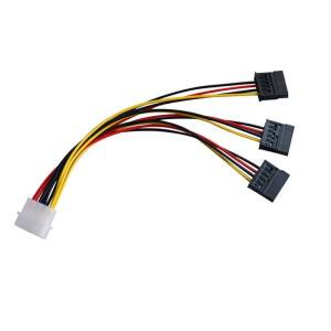 4 핀 IDE Molex-3 직렬 ATA 전원 분배기 연장 케이블 커넥터  컴퓨터 연결 및 플러그인