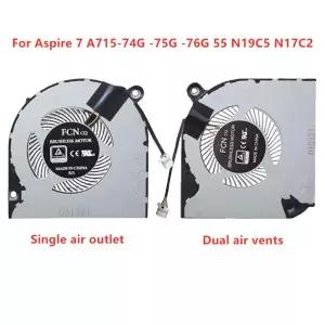ACER Aspire 7 A715-74G -75G -76G 55 N19C5 N17C2 용 새 원본 노트북 CPU GPU 냉각 팬