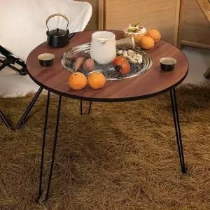 고품질 에버캠핑 원형 화로 테이블 야외 숯불 접이식테이블 (WFKDVO1)