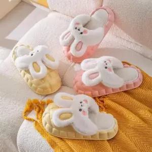 슬리퍼 여자베스트 실내화실내화 털 토끼 방한편 WFIML2K