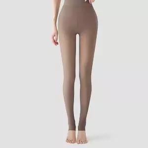 고품질 200D 슬림핏 무발 고리형 시스루 착시 스타킹 커피색 (WFKDZ2V)