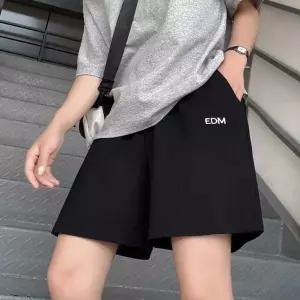 와이드핏 팬 밴딩 여성 반바지 스트릿 여름 트레이닝 (WFKBX81)