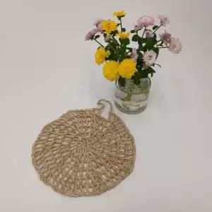 고품질 핸드메이드 천연 삼베 수세미 3개 set (WFKEKBY)