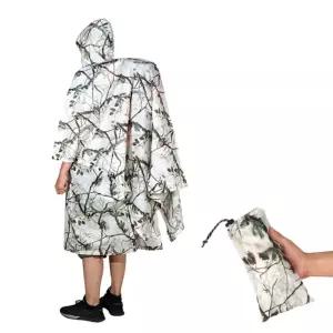 다기능 아웃도어 우의 타프 방수포등산 낚시 캠핑 어른 우비