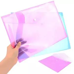 투명 똑딱이 A4 클리어 화일 버튼 단추 포켓 문서파일 파일정리